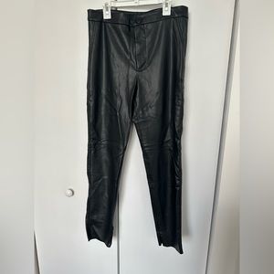 Zara Black Leather pants size L